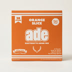 Orange Slice ade electrolyte drink mix box on a white background, bundle-box